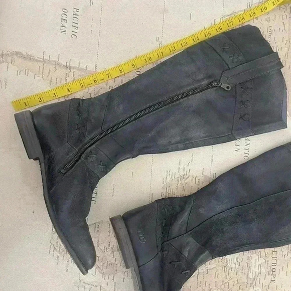 Bed Stu Midge Western Boots Cobbler Series Knee High Leather  Black 39 EUC - Picture 13 of 15